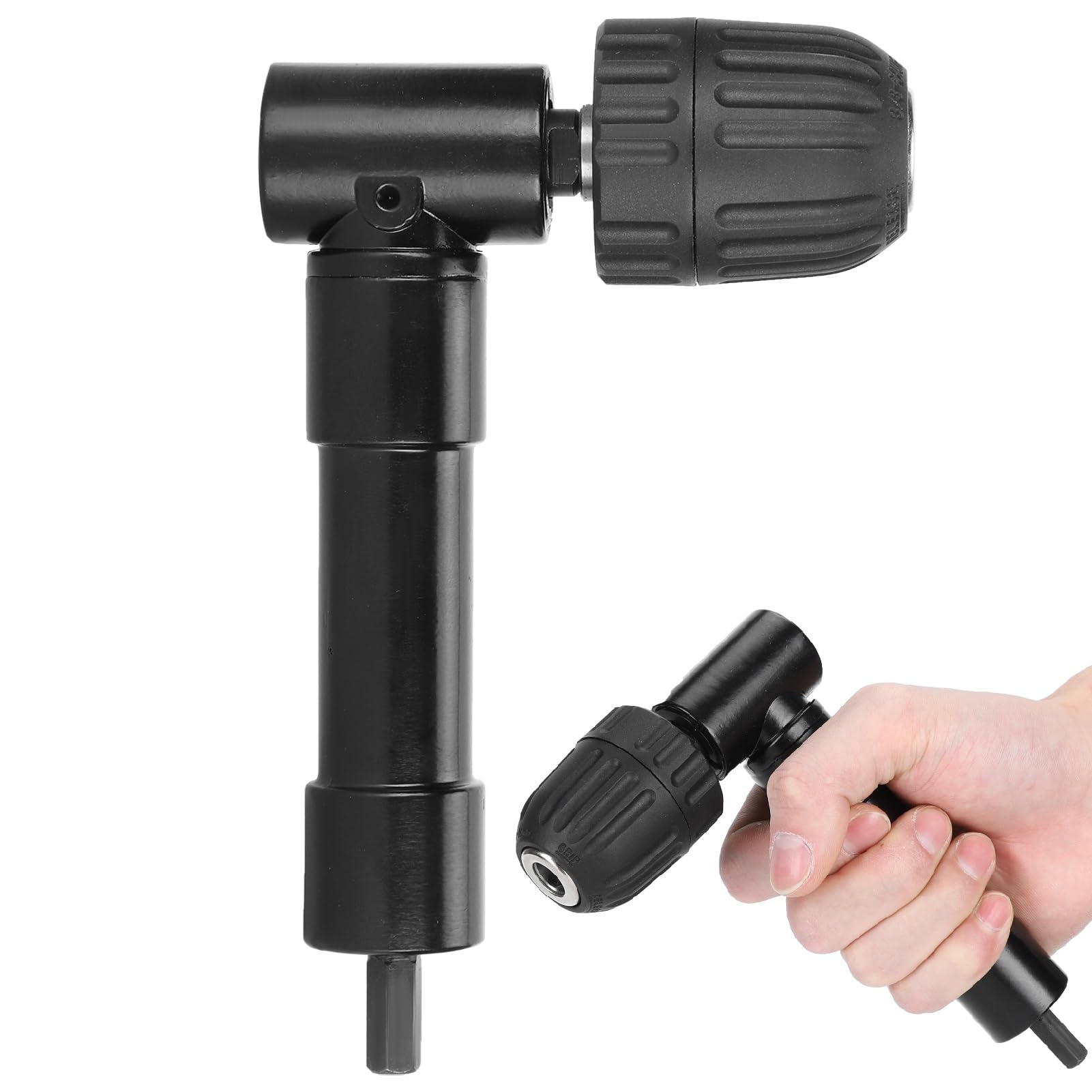 Adaptateur D'angle Droit 90° Pour Perceuse Avec Mandrin Trois Mors Rouge Acier Au Carbone Pour Percage Dans Les Espaces Etroits 89540200