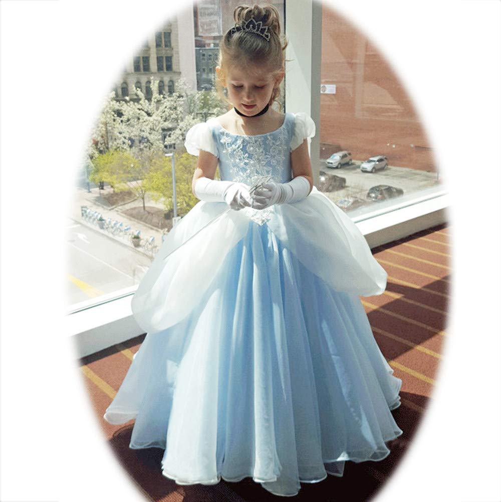 Princess Costume for Girls Princess Dress Halloween Fancy Party Dress Princess Dress Up Clothes for Little Girls