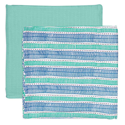 Image of HonestBaby Baby 100% Organic Cotton Swaddle Receiving Blankets (2 Pack)