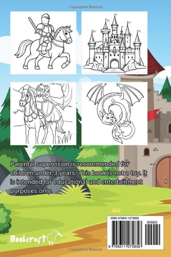Knights & Castles Coloring Book: 40+ Epic Medieval Adventure Pages for Kids Ages 3-8 - Image 2