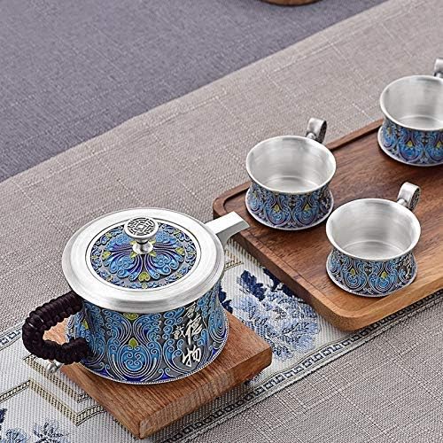 ティーポット 箸置き 家庭用 ティーシングス 中国カンフー 純スターリング 999 ティーケトルセット お湯 手作り コーヒーセット