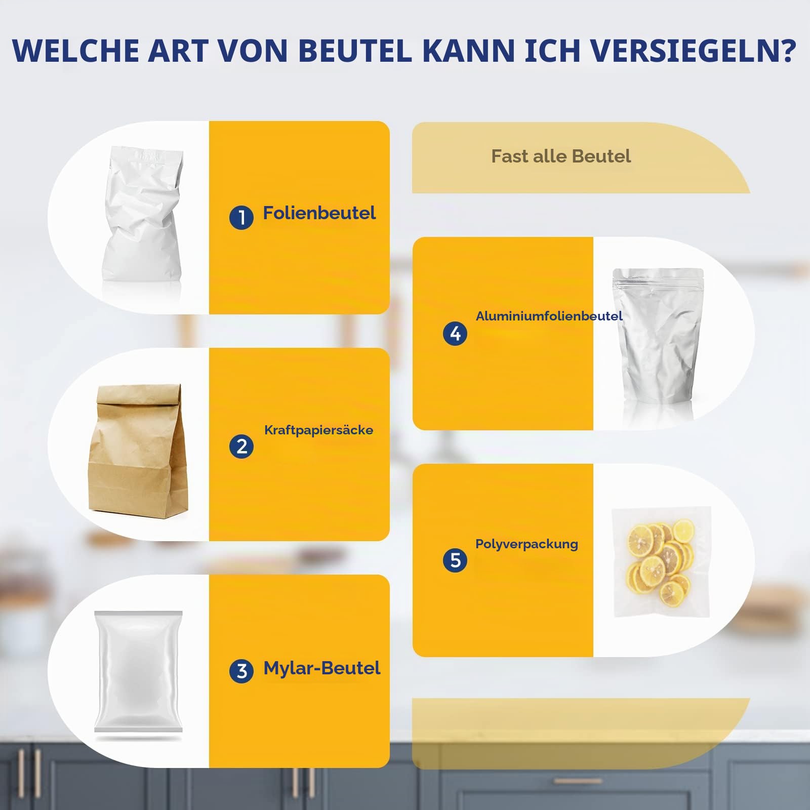 Hanchen Heißsiegelmaschine 500mm (19,7 Zoll) Impuls Schweißgerät Tragbare Folienschweißgerät Handdruckende Verpackungsgerät für PP/PE/PVC/Mylar/Kraft Papier