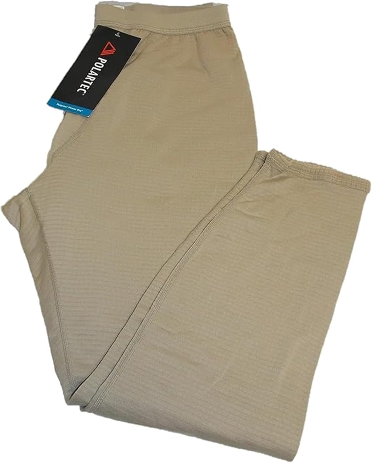 G.I. US Military Issue ECWCS Thermals Bottoms Gen III Level II Mid-Weight Thermals Base Layer Super Warm Tactical Grid Fleece (Desert Sand, X-Large-Long)