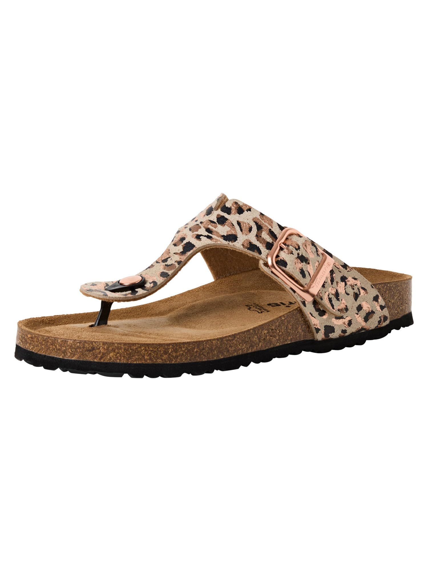 Tamaris Women Footbed Slide flat beige 6.5 UK