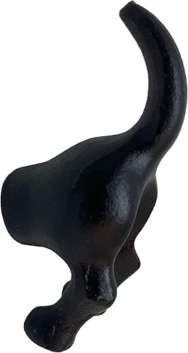 Miniatura 4 de Gancho de cola de perro de 3.5 pulgadas, gancho de cocina estilo granja de animales, gancho de hierro rústico de 3.5 pulgadas para tazas, toallas