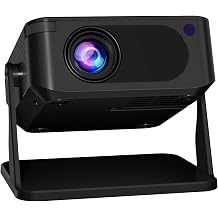 Smart Portable Home Theater Projector with WiFi and Bluetooth, Native 720P Supports 4K Video Decoding, Auto Focus & Auto Keystone Correction
