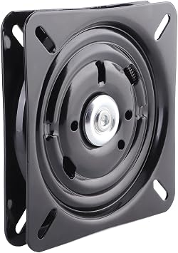 7 inch Bar Stool Swivel Plate, 360 Square Rotating Swivel Plate Chair Turntable Base Automatic Rebound Stool Rotating Base Turntable Hardwares for Home Bar Office