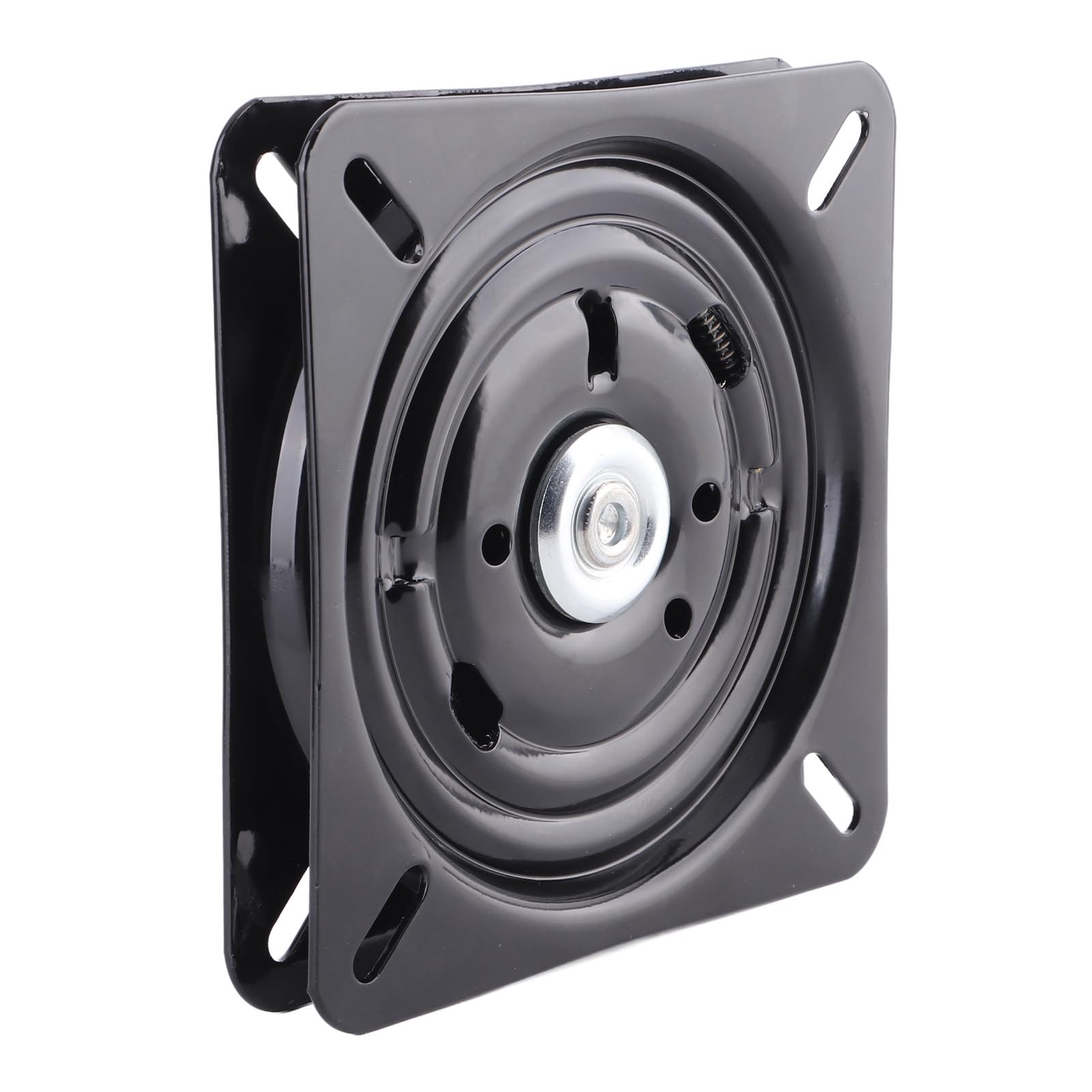 CHEOTIME 7 inch Bar Stool Swivel Plate, 360° Square Rotating Swivel Plate Chair Turntable Base Automatic Rebound Stool Rotating Base Turntable Hardwares for Home Bar Office