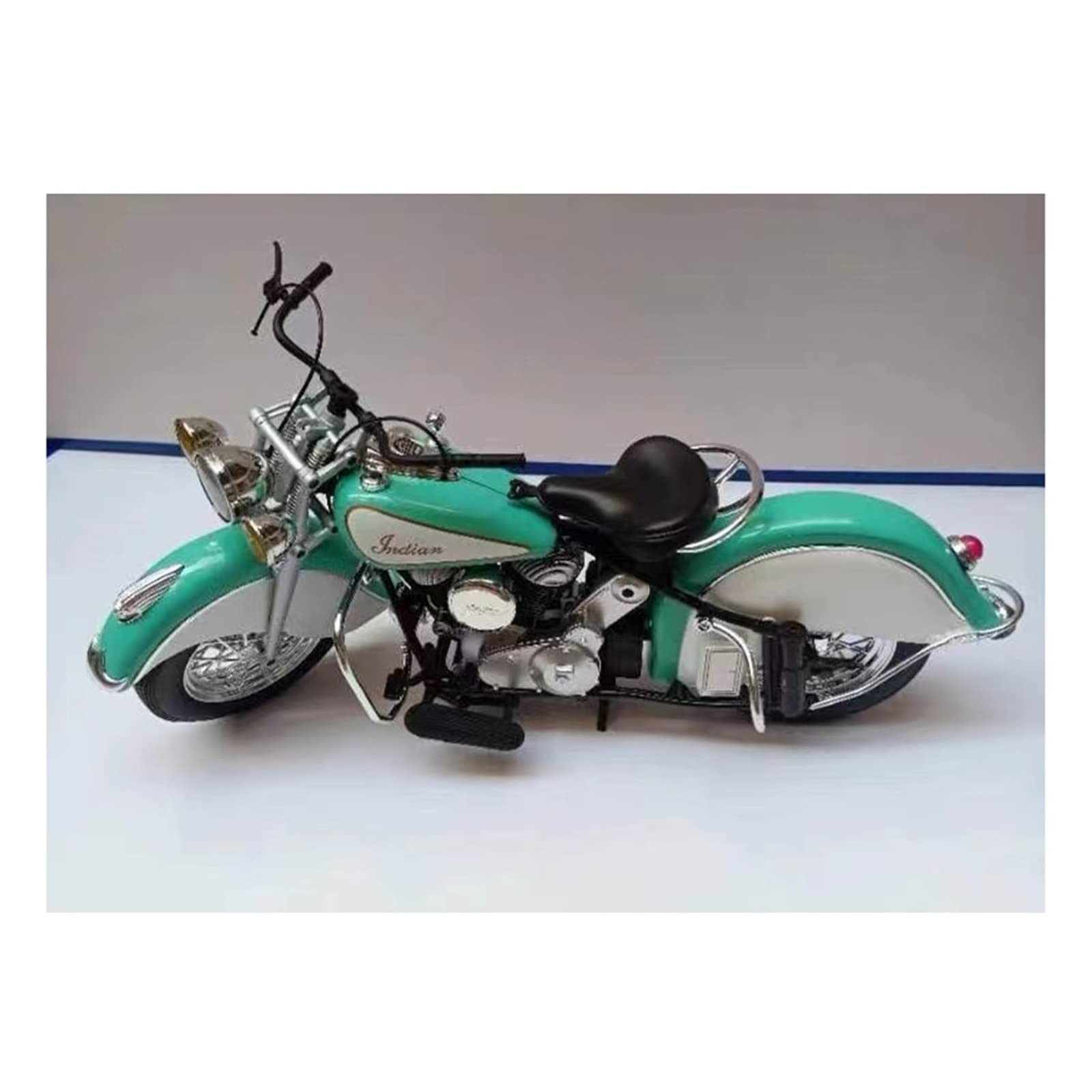 Moto Miniature Indian (bicolore) échelle 1/10 Par TootsieToy - Collection (béquille Recollée)