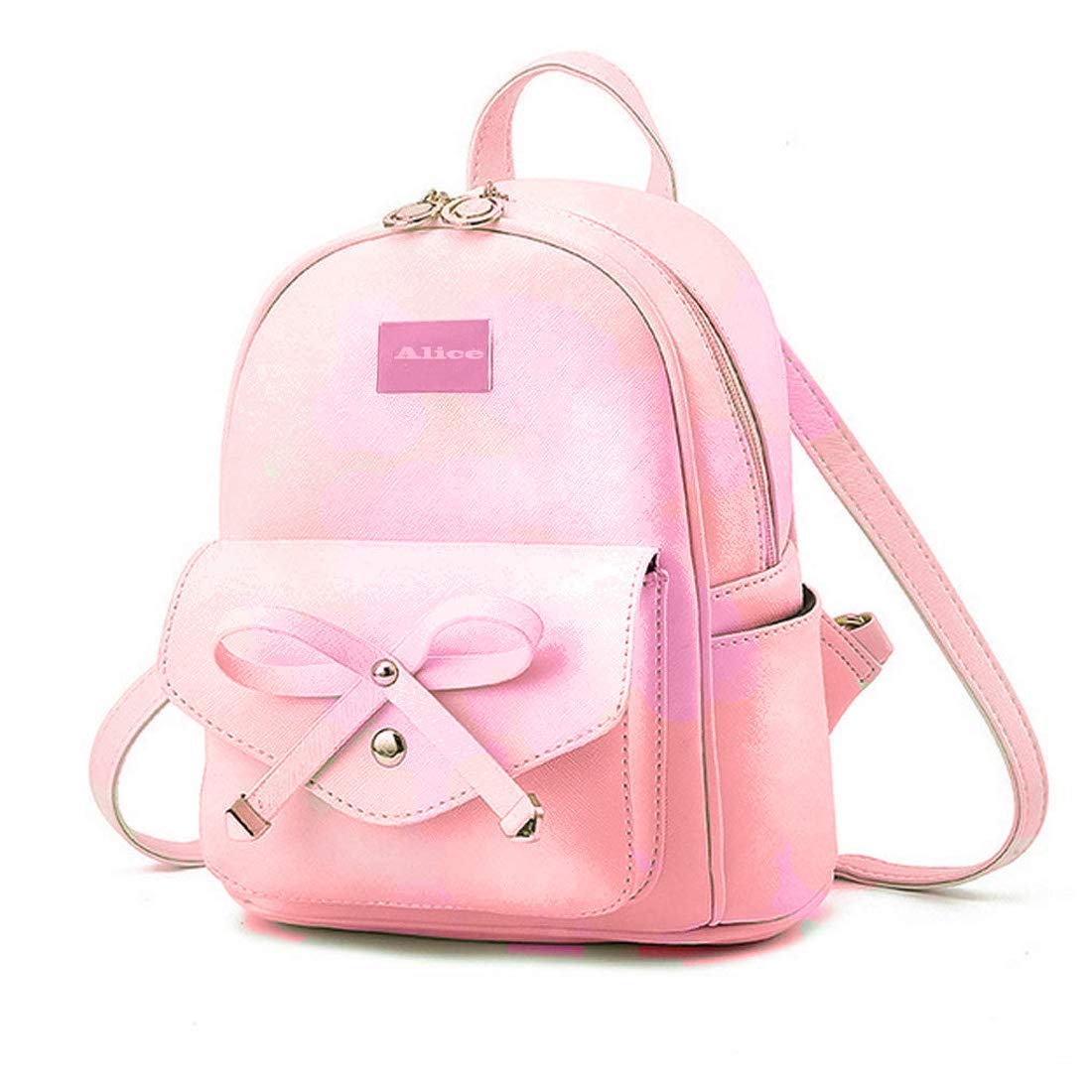 Alice Fashion Rucksack PU Leather Women Girls Ladies Backpack Travel bag Ladies Casual Shoulder Bag for grl (pink) (B07S8J3TCH) Amazon Price History, Amazon Price Tracker