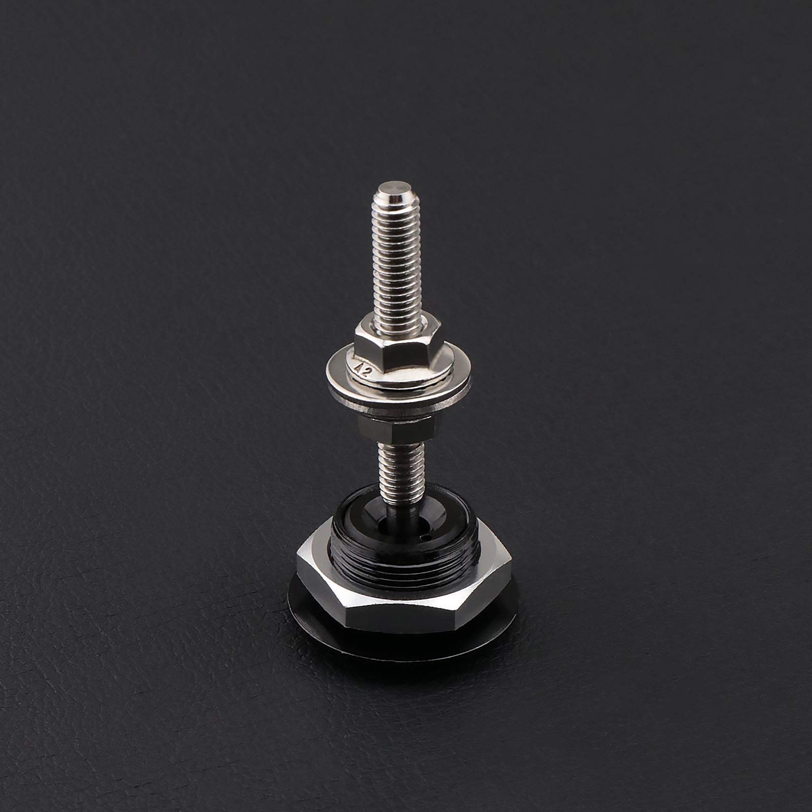 2 chiusure a sgancio rapido da 30 mm universali per veicoli, mini kit di clip di bloccaggio a pulsante per cofano in lega di alluminio per auto, paraurti, targa o fai da te