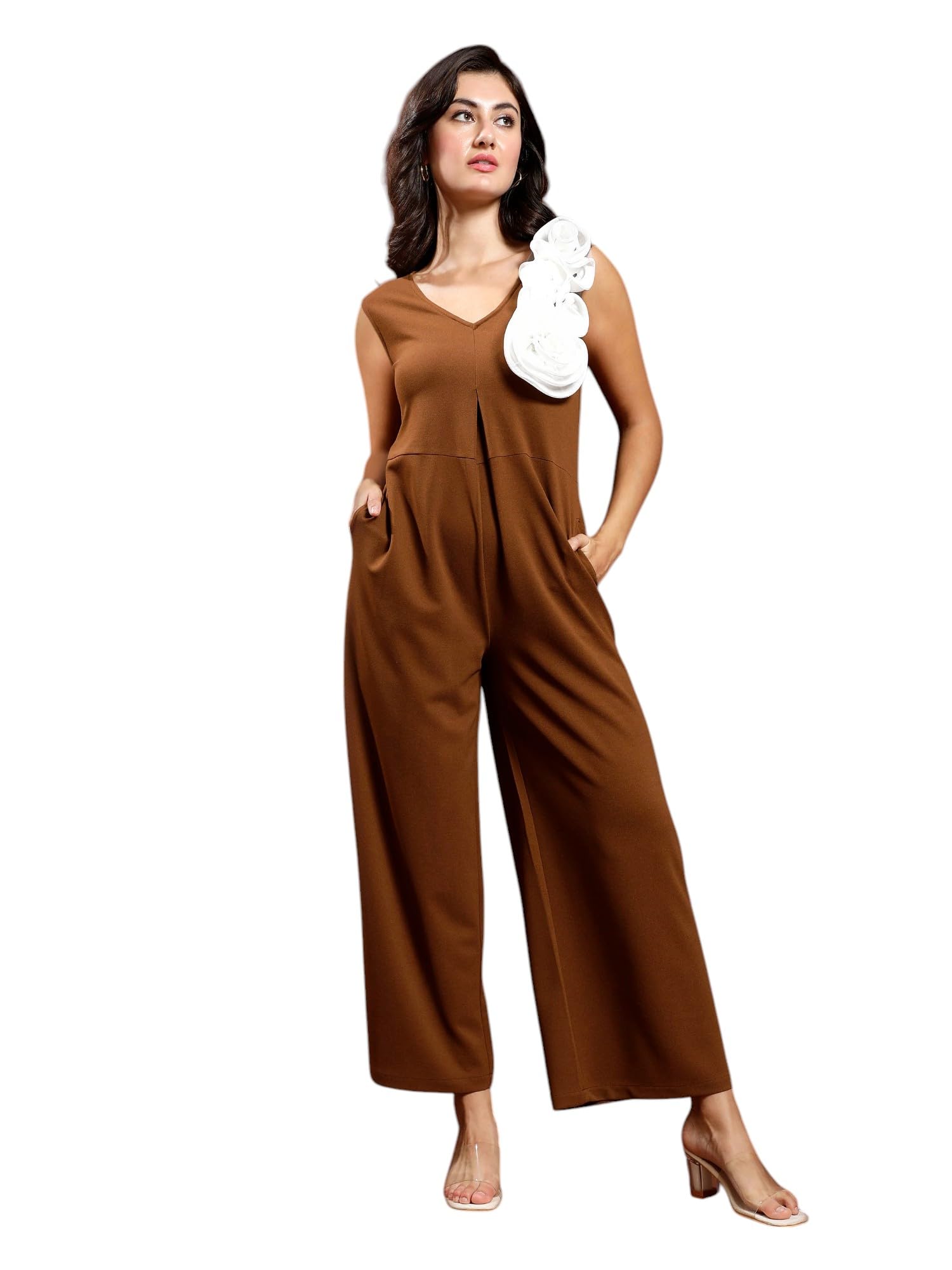 poshbery Red Flower Patch Jumpsuit-picture-14