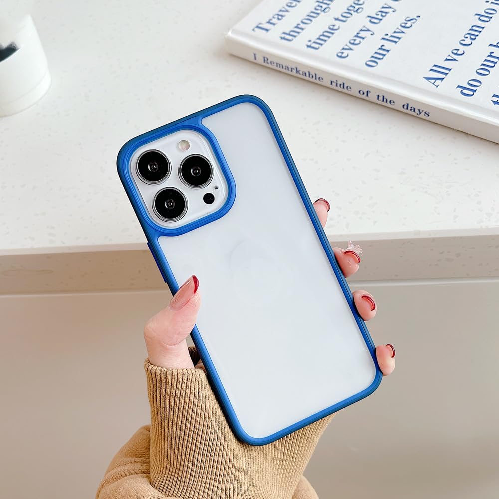 Coque transparente silicone antichoc iPhone avec cadre néon protecteur d'angles - 7