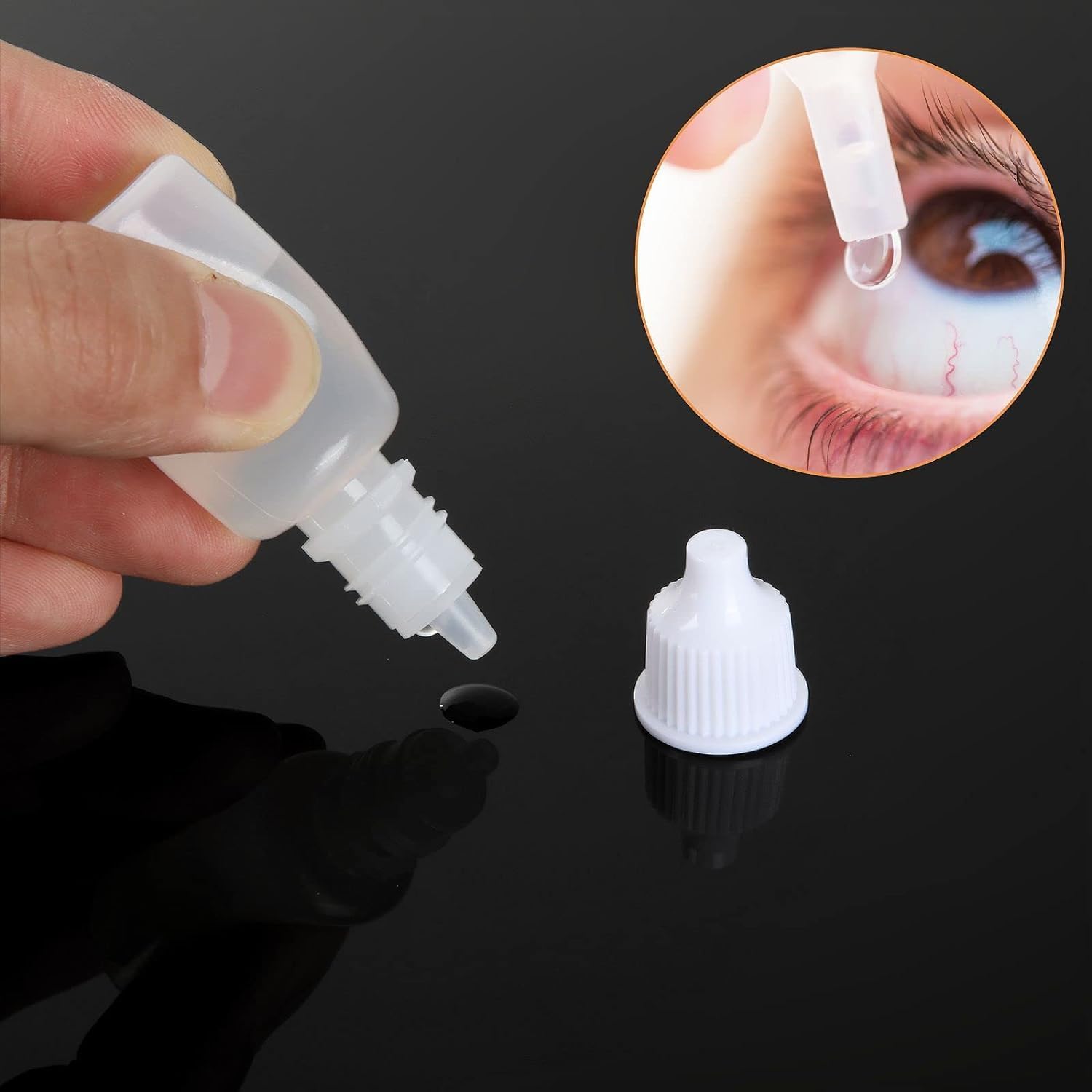 200 pièces flacon plastique 10ml, flacon vide 10ml pour liquides cosmétiques, huiles essentielles, réactifs