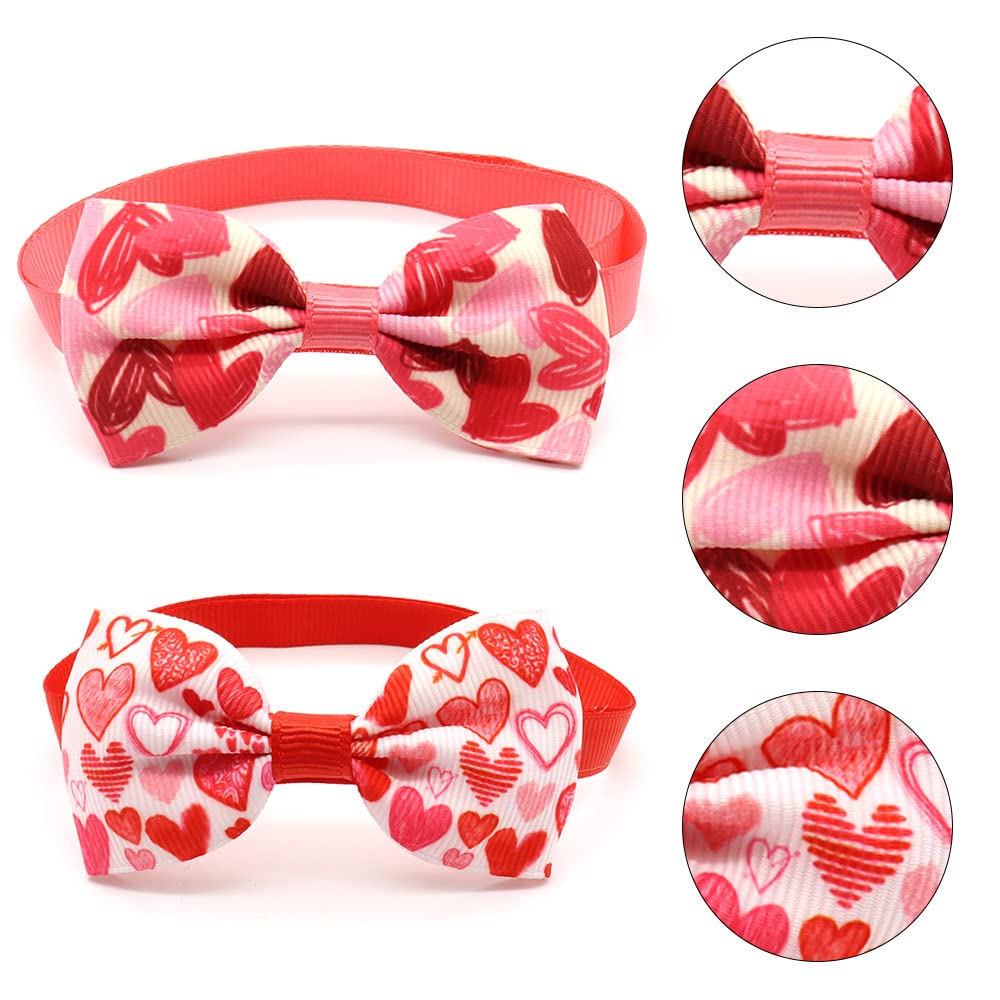 2 Pcs Love Heart Safety Adjustable Cat Collar Adjustable Pet Collars Quick Release Kitten Collar Quick Release Safety Collars for Pet Cat Kitten Dog - Image 3