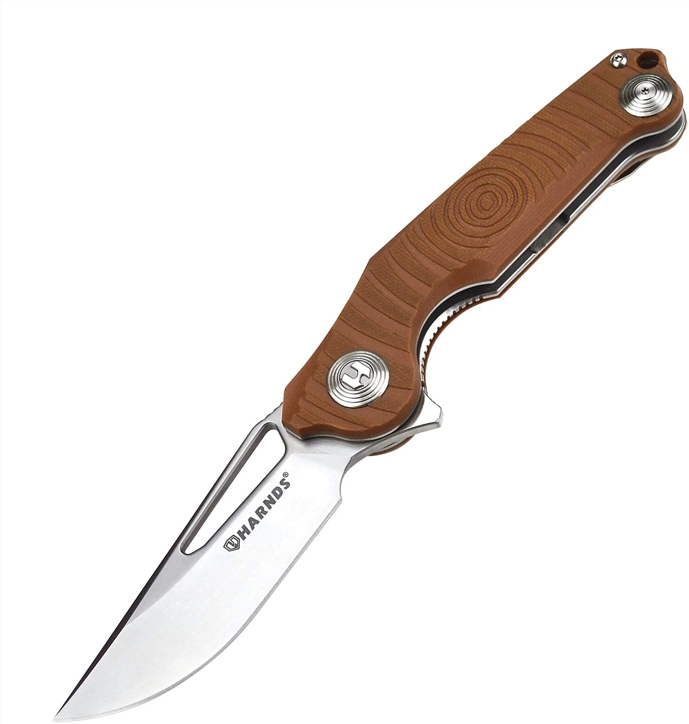 Time Folding Knife with 14C28N Steel Blade Pocket Knife with G10 Handle Camping Knife with Pocket Clip