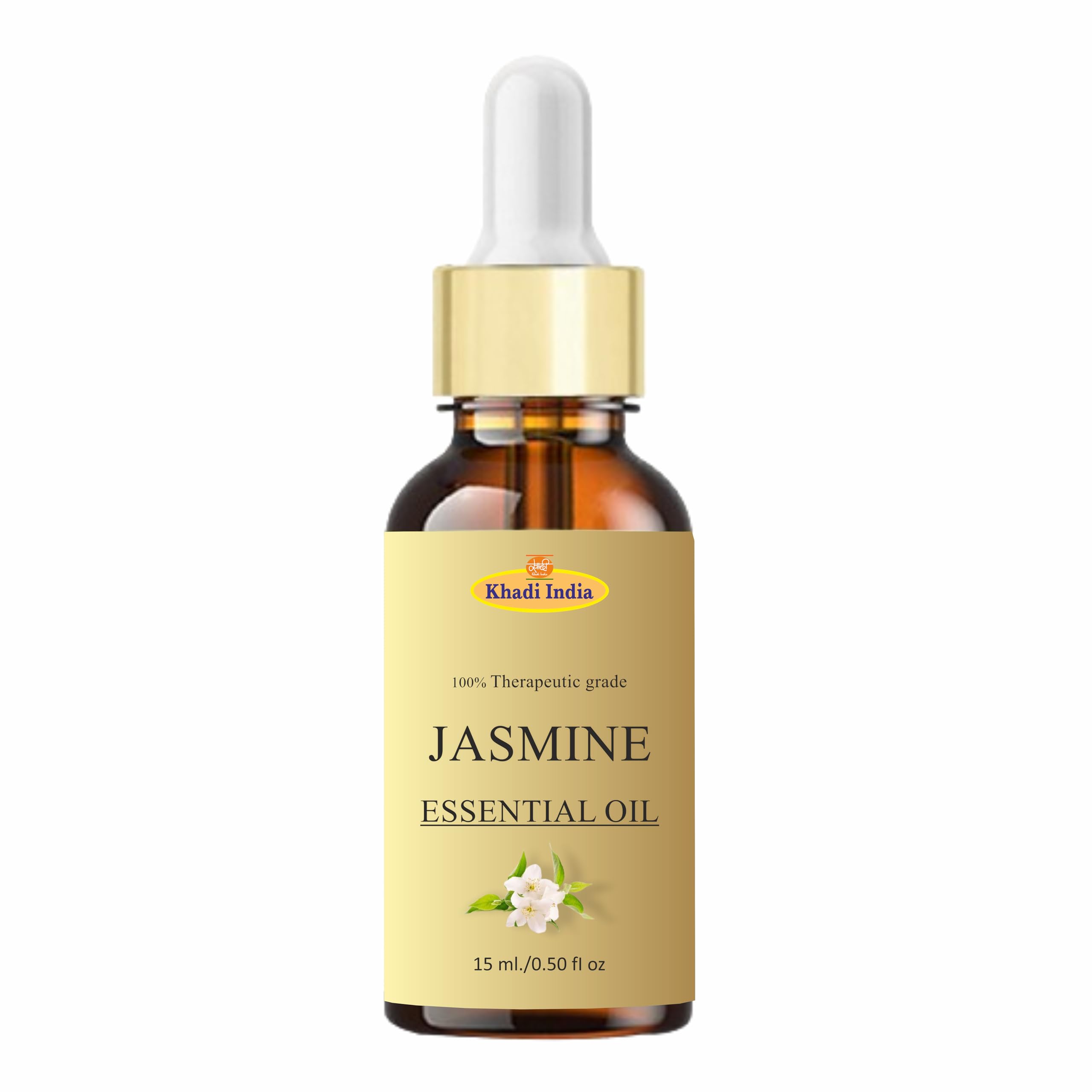 Khadi Herbals Organic Jasmine Essential Oil – USDA Certified, Steam Distilled, 100% Pure for Diffuser, Skin & Hair Care – 15ml-image-7