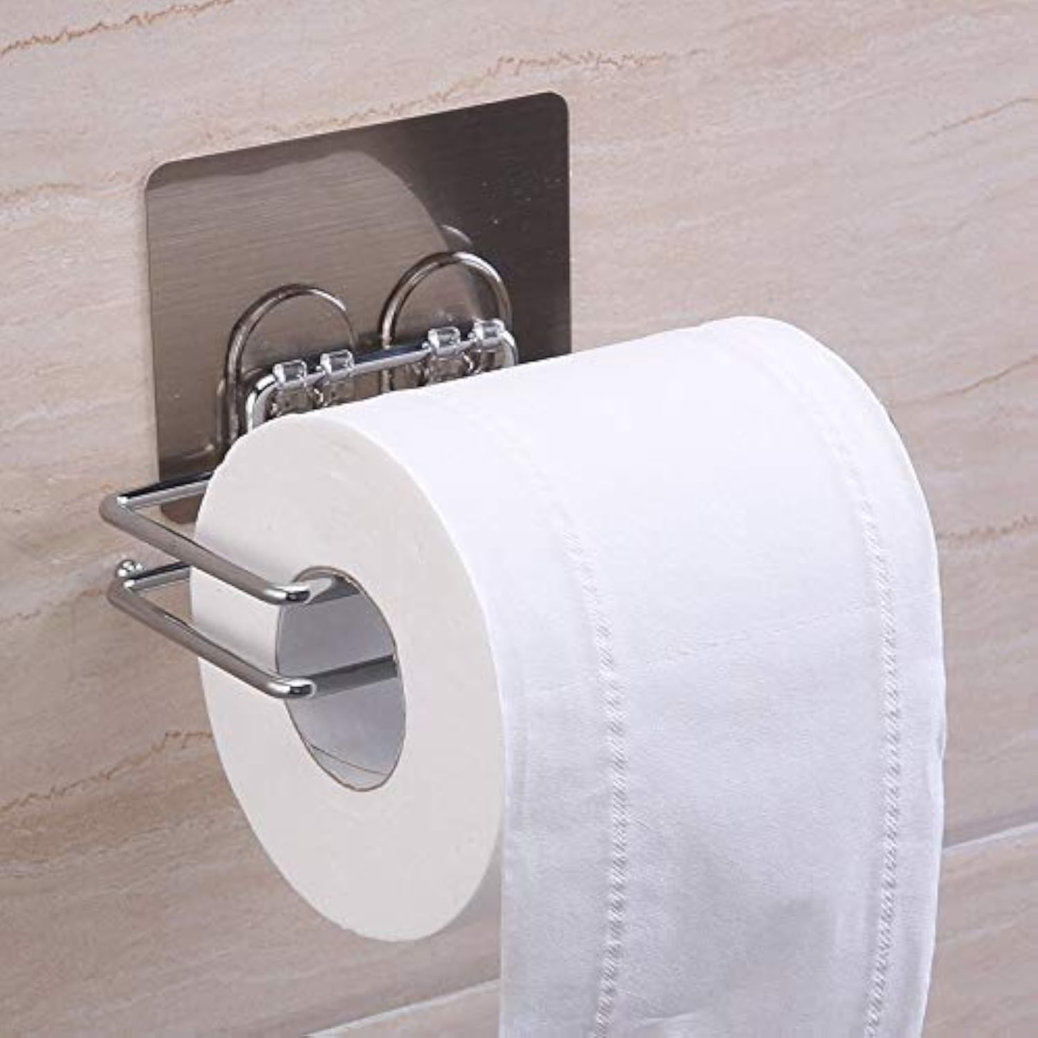 XENOTY Stainless Steel No Drill Self Adhesive Toilet Paper Holder/Tissue Paper Roll Holder/Bathroom Rack for Kitchen/Towel Holder (B08MKR38F3) Amazon Price History, Amazon Price Tracker