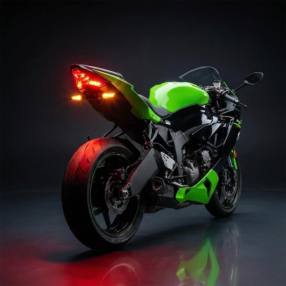 Amazon.com: CZLLQXWWCX 2024 ZX6R LED Tail Brake Light For Ninja