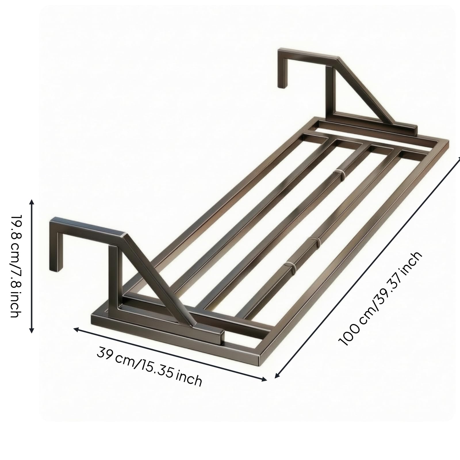 Milageto Amaca per Finestra per Traspirante | Senza Perforazione, Mensola da Finestra, Balcone, Appartamento, 100CM