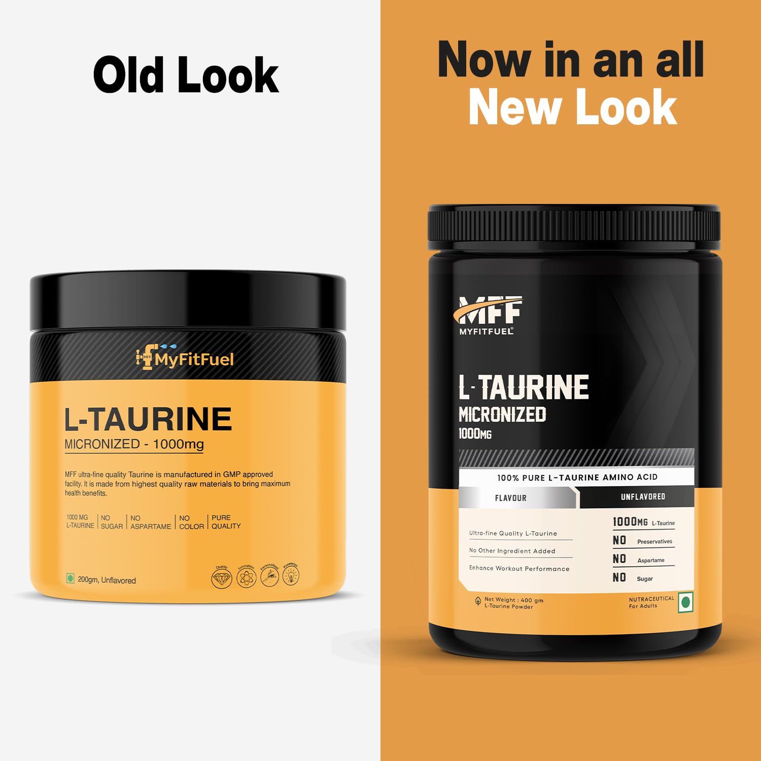 MyFitFuel L-Taurine (400 gm) Unflavoured - Image 2 thumbnail