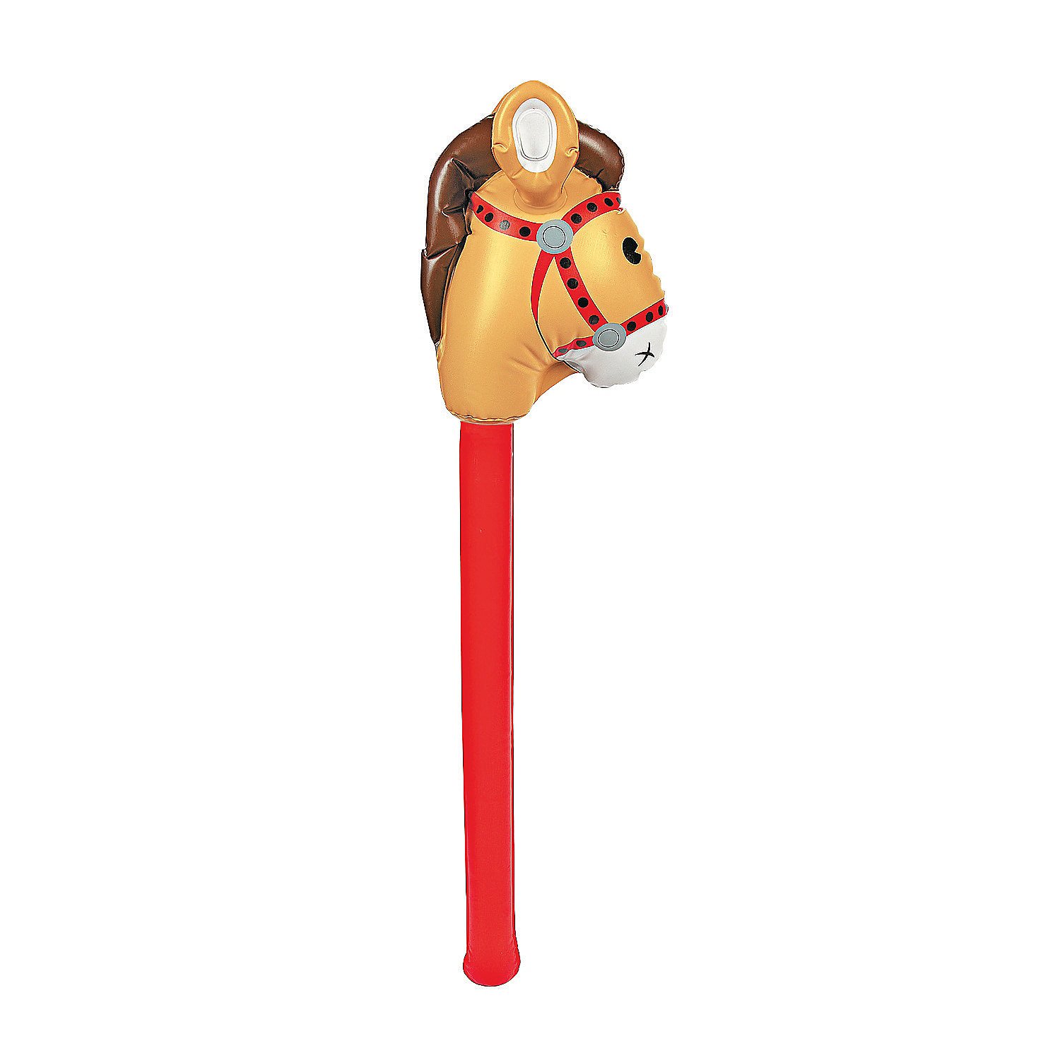Fun Express Inflatable Stick Horse Toy - Fun Inflatable Character for Kids Easy to Inflate for Playtime Parties and Events - Perfect for Outdoor Fun Birthdays and Themed Celebrations - 1 Piece
