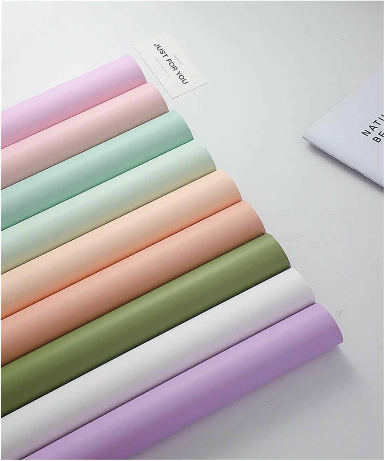 SFCHEN Valentine's Day Morning Mist Matte Flower Wrapping Paper 8.5 Silk Waterproof Thickened Packaging Film For Flowers(08-10yard)
