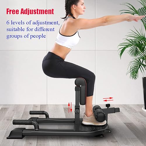 Miniatura 4 de LANGWEI Máquina de sentadillas profundas, 5 en 1 multifunción para empujar la cadera, equipo de fitness para gimnasio en casa, estación de