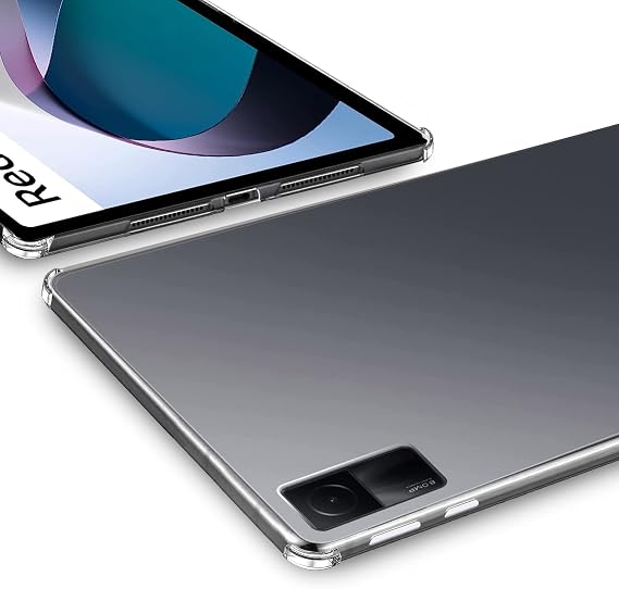 easyBee Case Compatible with Xiaomi Redmi Pad SE 11 inch, Ultra Thin Silicone Shockproof Back Shell HD Transparent TPU Protective Cover - Clear Transparent
