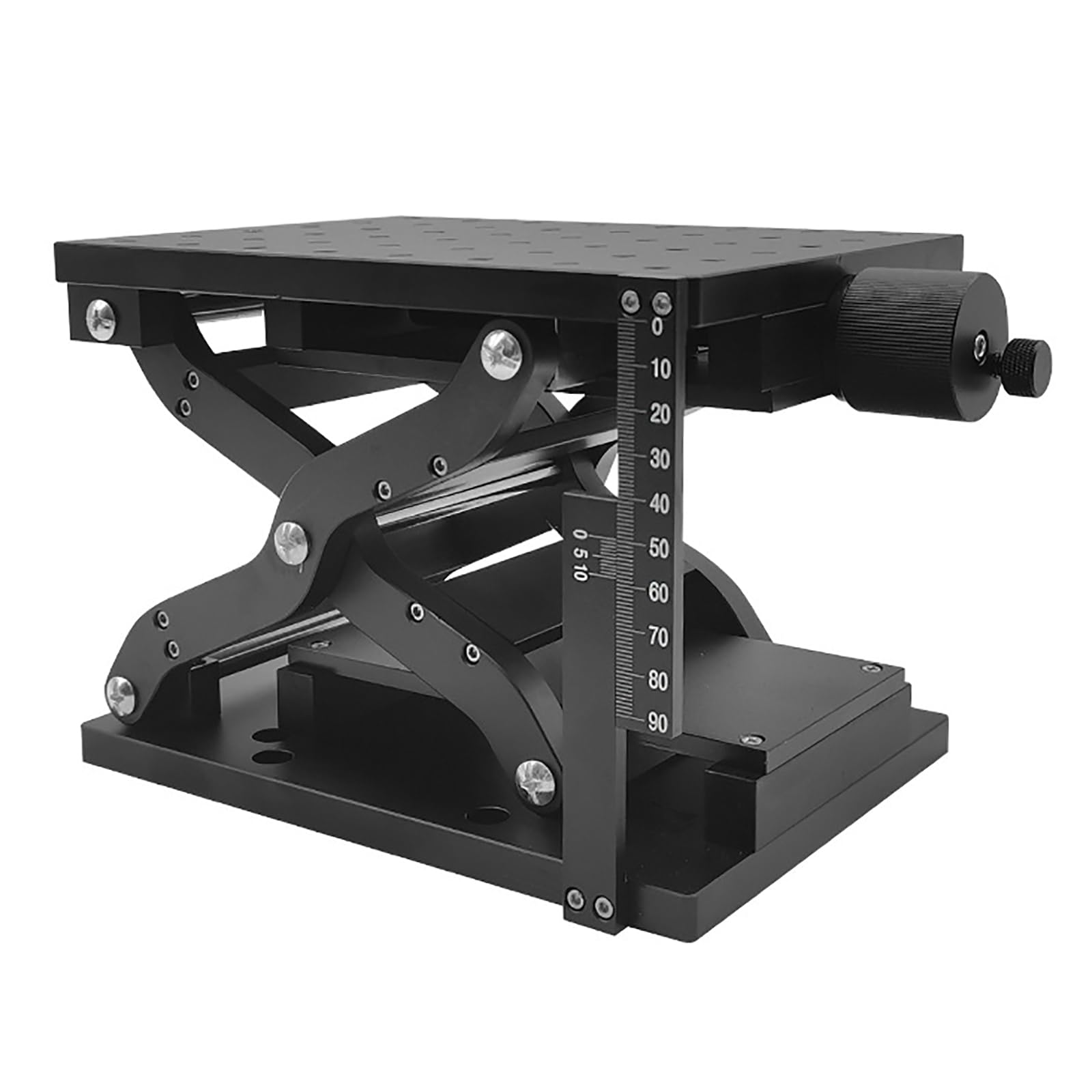 Mesa de plataforma de elevación manual Capaci de alta carga, elevación de eje Z ajustable para productos táctiles, instrumentos ópticos, accesorios, uso versátil