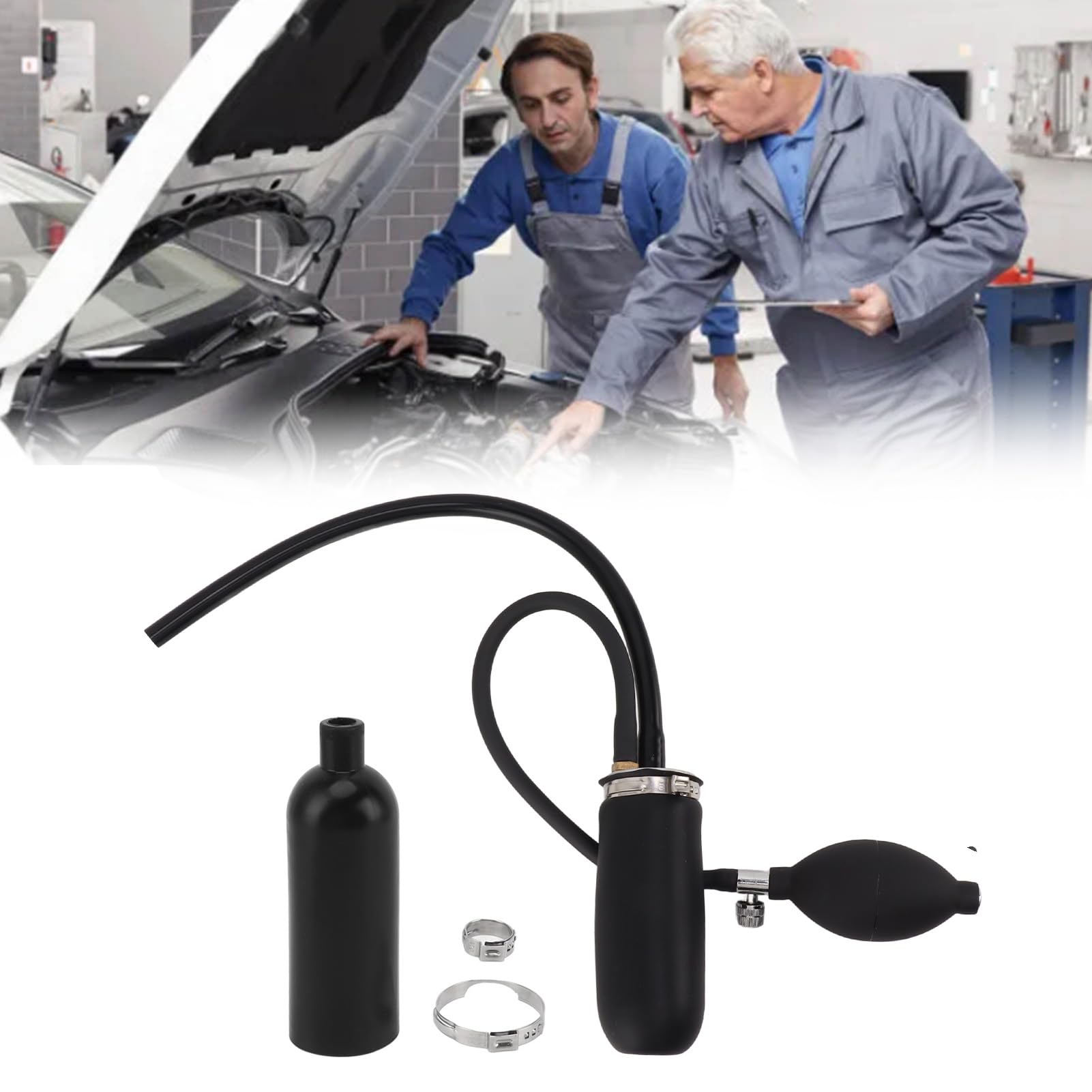 Universal Easy Intake Adapter, aufblasbare Blase für Auto-Nebelmaschine, mit starker Abdichtung, erweiterbare Blase für Fahrzeugrohre, Diagnose von Kraftstoffleckdetektoren