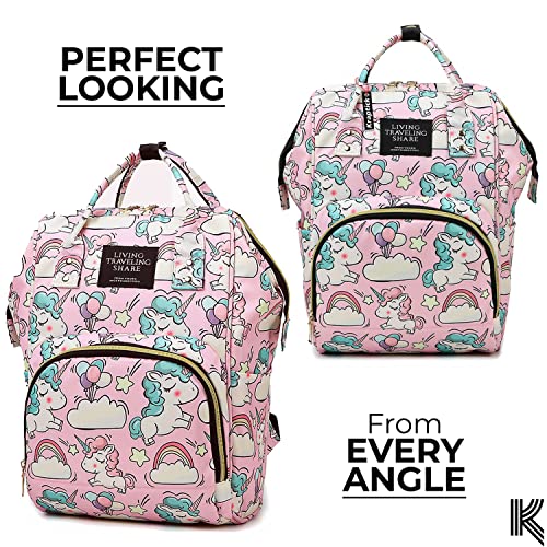 Image of Kraptick Diaper Bags Backpack, Diaper Bags for Mom for Travel, Baby Diaper Bag, Maternity Bags for Mother and Baby, Nursing Bags for Mothers, Diaper Bag Handbag (ANIMAL PRINTED)
