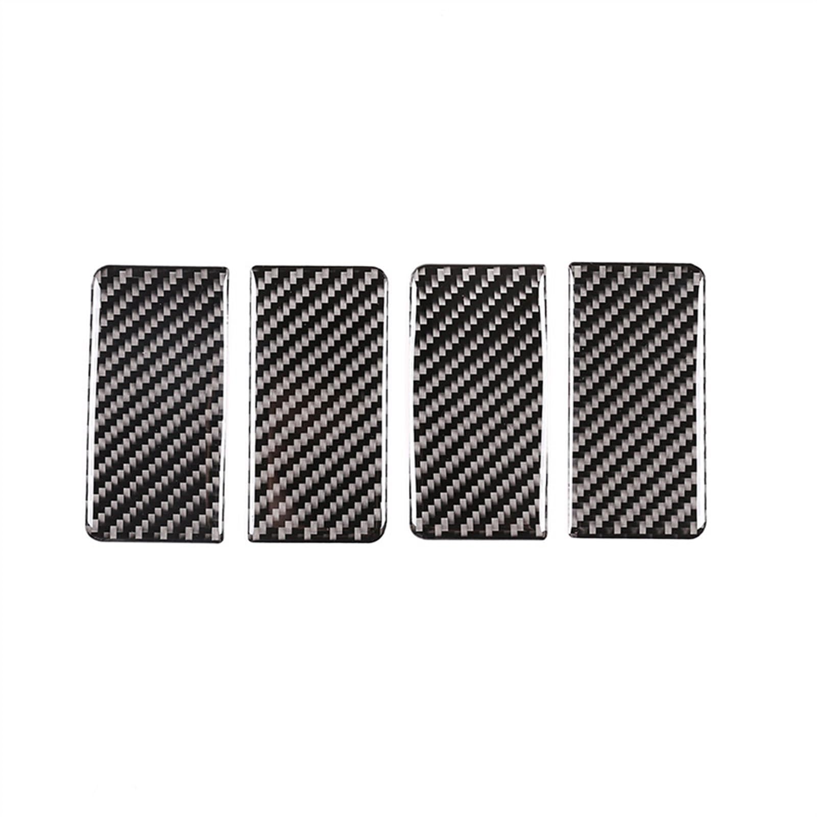 Hmjdz Black- Silver Car Part For H-Onda For Cr-V For Crv 2007-2011 2010 2009 2008 Carbon Fiber Stickerinner Door Armrest Storage Box Gasket Trim Interior Car Accessories