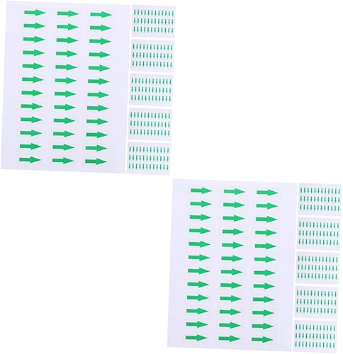 VILLCASE 2 unids 5 calcomanías de piso etiqueta azul etiqueta adhesiva etiquetas redondas Impresora de pegatinas de flecha calcomanías autoadhesivas
