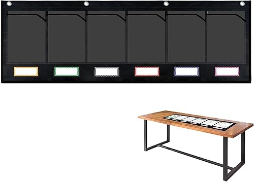 Miniatura 6 de Organizador de archivos de almacenamiento de pared  Carpetas de archivos para colgar en la pared, 6 bolsillos, organizador multiusos para el aula