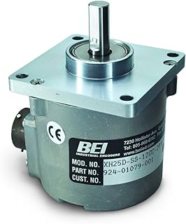 BEI Sensors 01079-001 H25 Rotary Absolute Optical Encoder, XH25D-SS-12GC-28V/V-CW-SM14/19, Heavy Duty 2.5