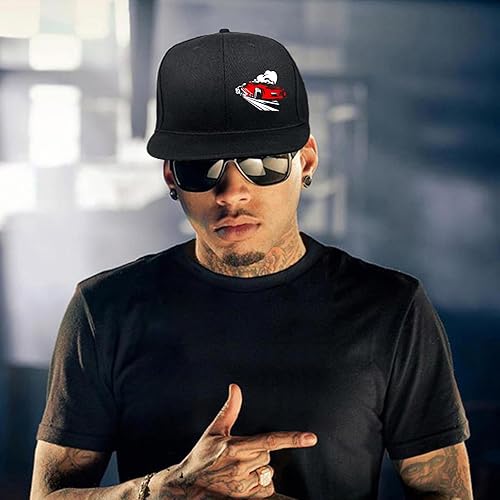 Miniatura 3 de Sombrero de chef para hombre con cierre de presión, divertido sombrero plano para niño y mujer, ajustable, gorra de béisbol negra