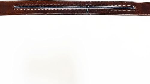 Miniatura 4 de Cinturón de cuero de viaje con bolsillo oculto para dinero con cremallera para guardar y ocultar tu valioso, color marrón, Marrón, Classic