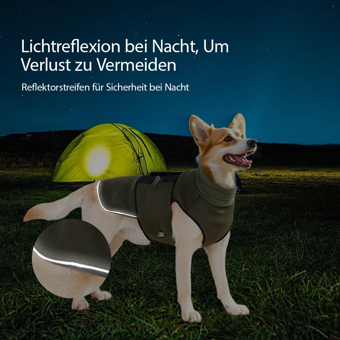 Cappotto calmante per cani, gilet calmante per cani, gilet antistress per cani, maglietta Calming per cani con protezione per le orecchie, strisce riflettenti per alleviare l'ansia (XL)