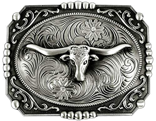 Image of Moranse Cross Cowboy Kneeling Prayer Horse Zinc Alloy Belt Buckles