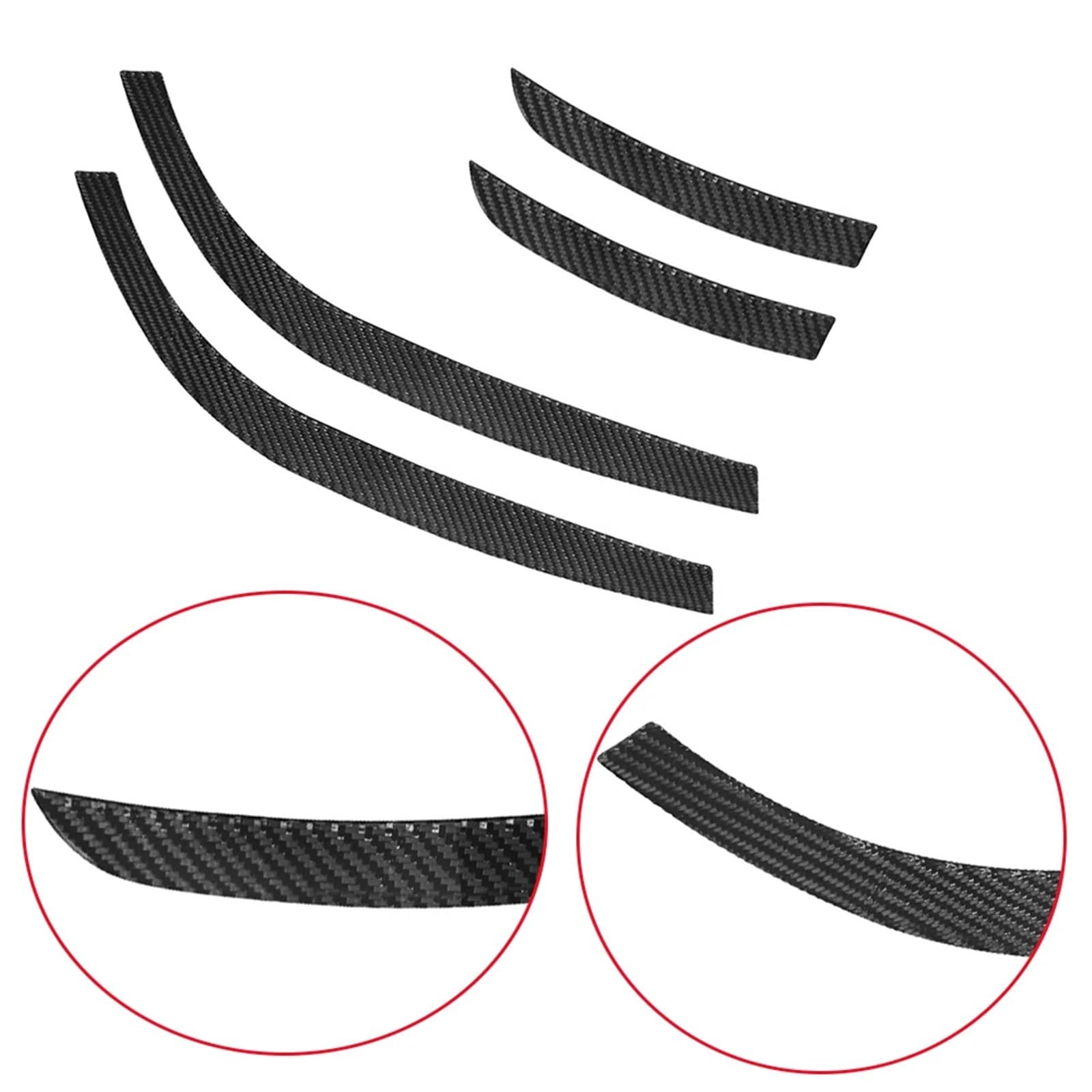 reflektor samochodowy brwi ABS Carbon Fiber Car Reflektor Lampa Brwi Powieki Wykończenie Pokrywy, dla Toyota, dla Hilux 2015 2016 2017 2018 2019 2020 2021