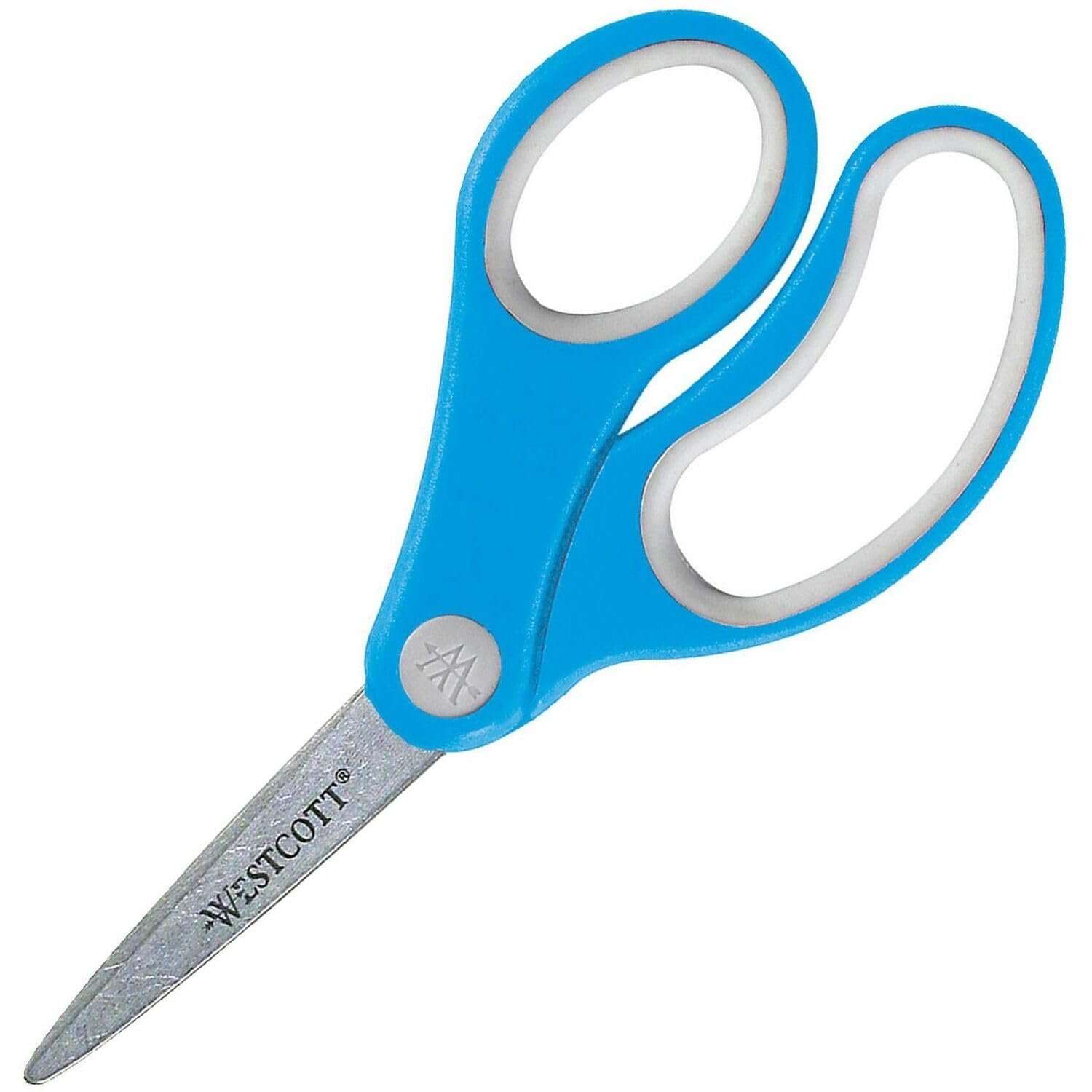 Westcott ACM15972 Soft Handle 5" Kids Scissors Classpack, Pointed, Pack of 12