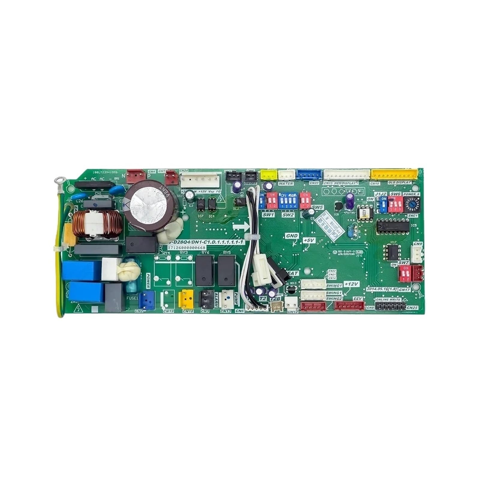 Compatible For Midea 17126000000410 17126000A02312 17126000001759 CE-MDVD28Q4/BP2N MDV-D28Q4/DN1-C1. D.1.1.1.1.1-1，Components Air Conditioner Control Board