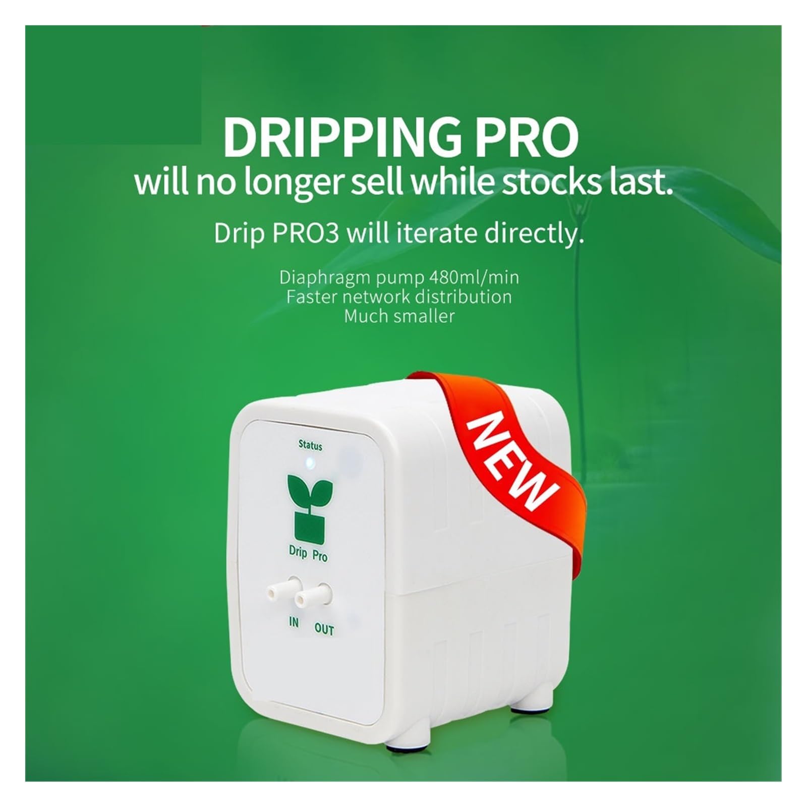 Máquina de Llenado, PRO3 Compatible Jardín Dispositivo de riego automático 480 ml/min Irrigación con de temporizador Motor de CC