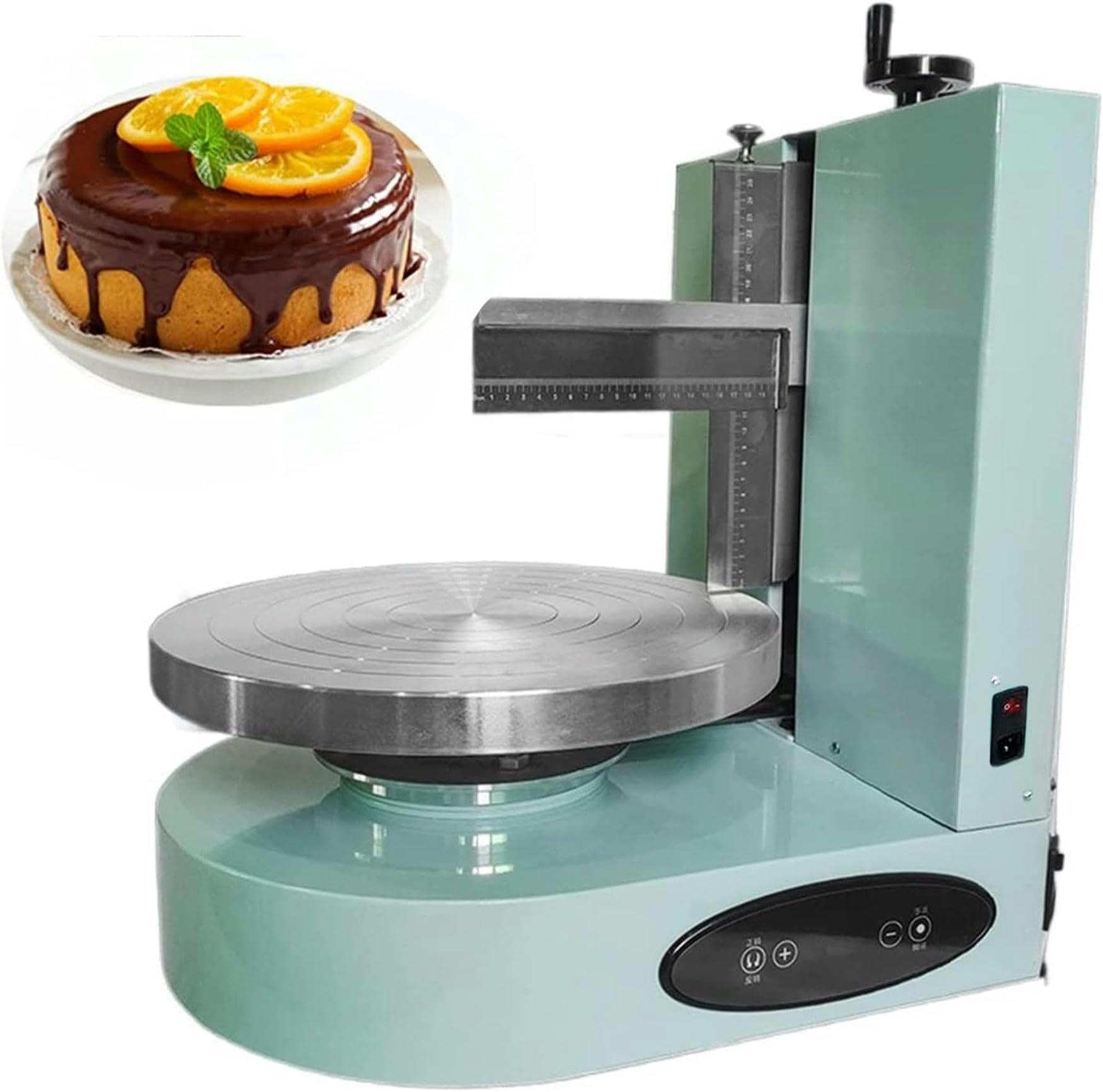 Raspador automático de Crema para Pasteles, máquina para Untar Crema y Mantequilla para Pasteles, máquina para decoración de Recubrimiento Suave con Crema para Pasteles de cumpleañ
