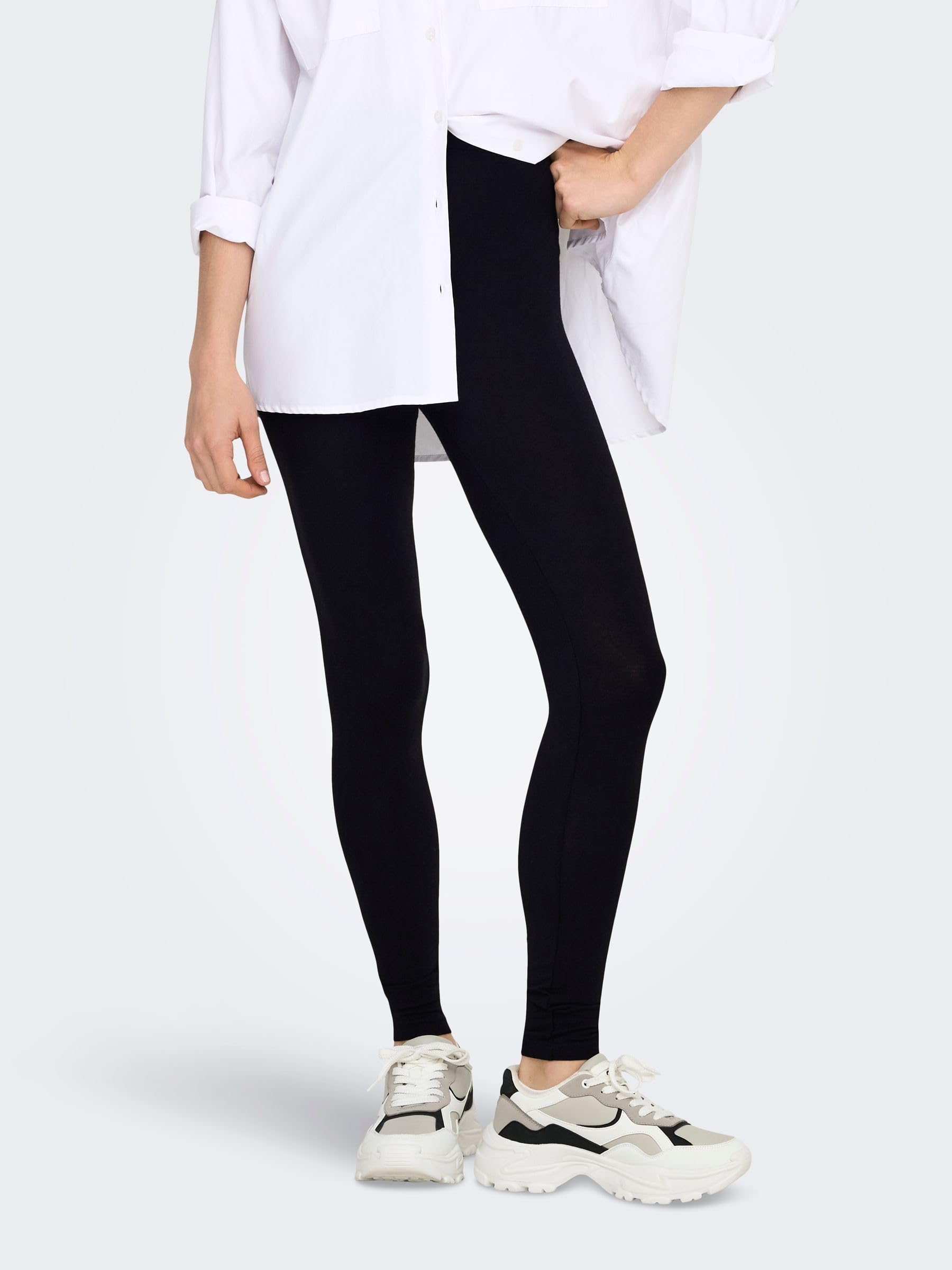 Only Onllive Love New Leggings 2-pk Noos Damskie Legginsy, Czarny, M