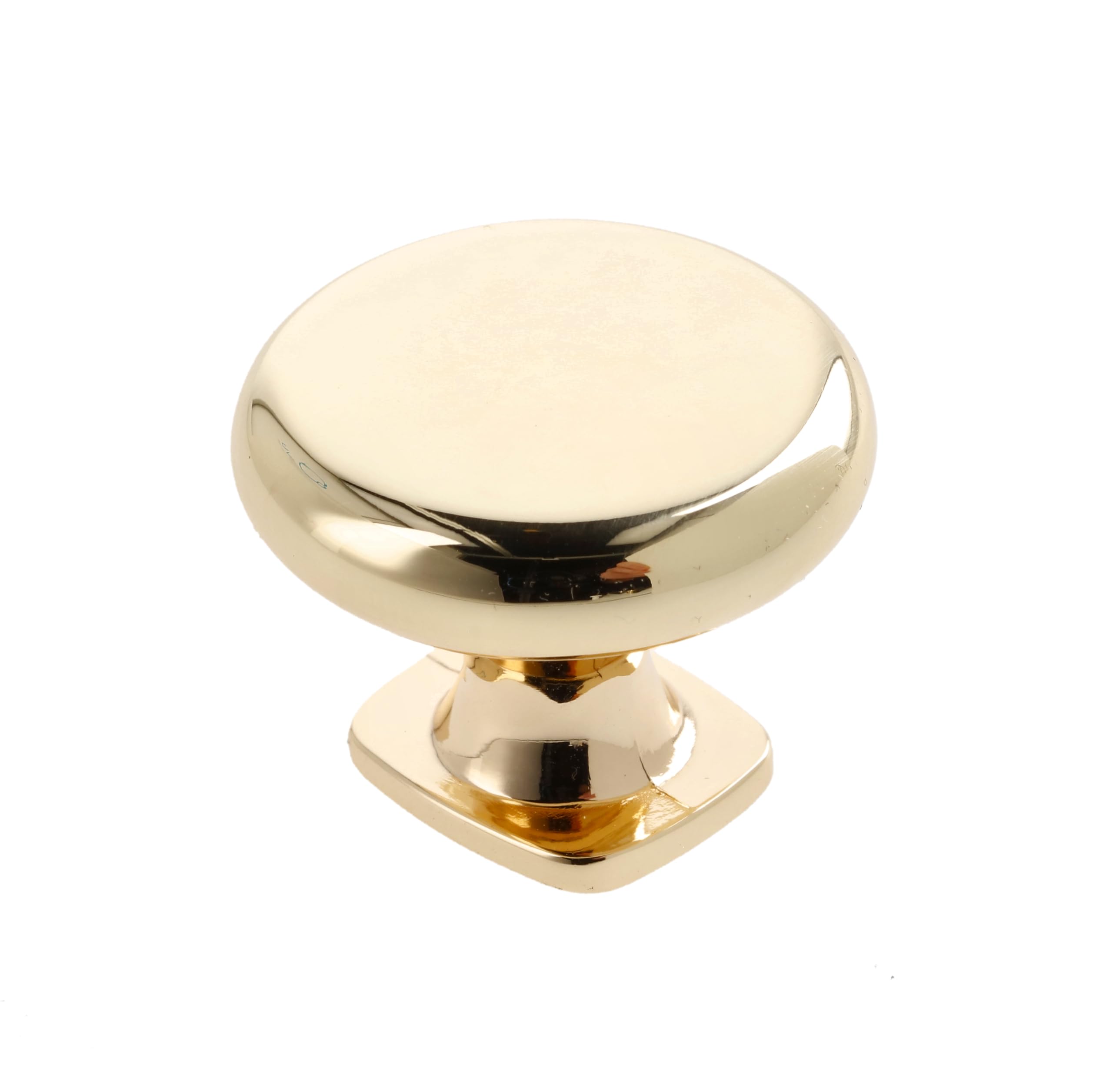 GTV - Lorena Knob Diameter 3.3 cm I Furniture Knobs with Screws I Cabinet Knobs Kitchen Knobs Door Knob Drawer Knob Handle Furniture Handles I Brass