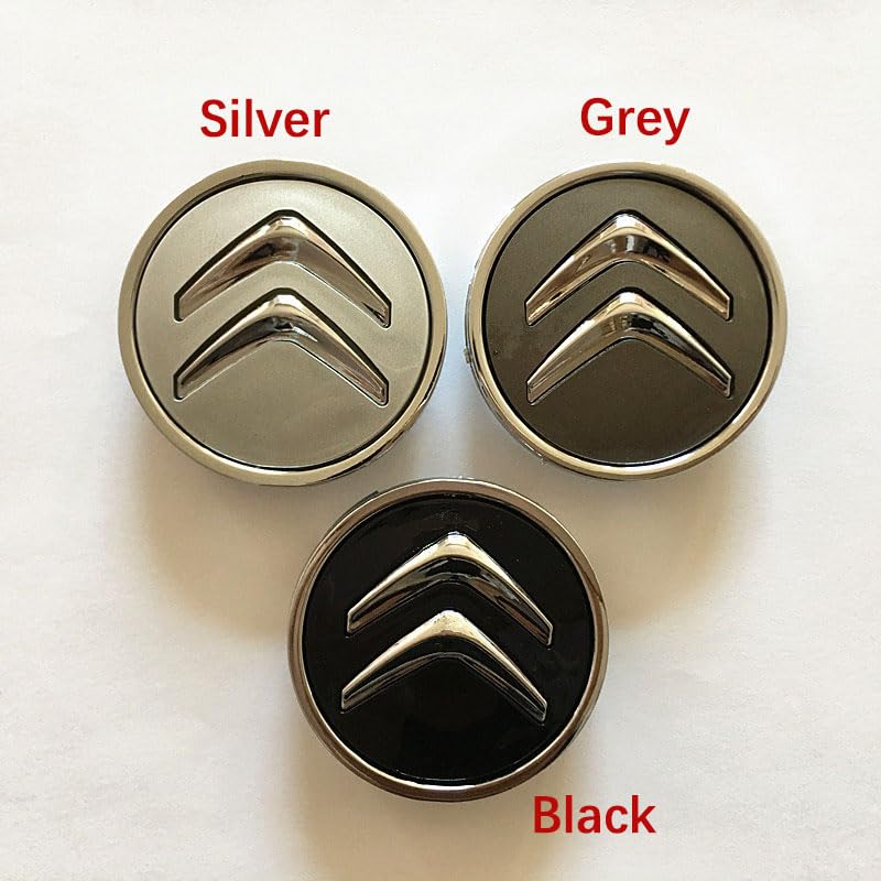 4 Pièces Voiture Cache Moyeux Pour Peugeot All Models 60 Mm,Capuchons Centre Roue Moyeu Enjoliveur Prévention Liquides Jantes Enjoliveurs Accessoires