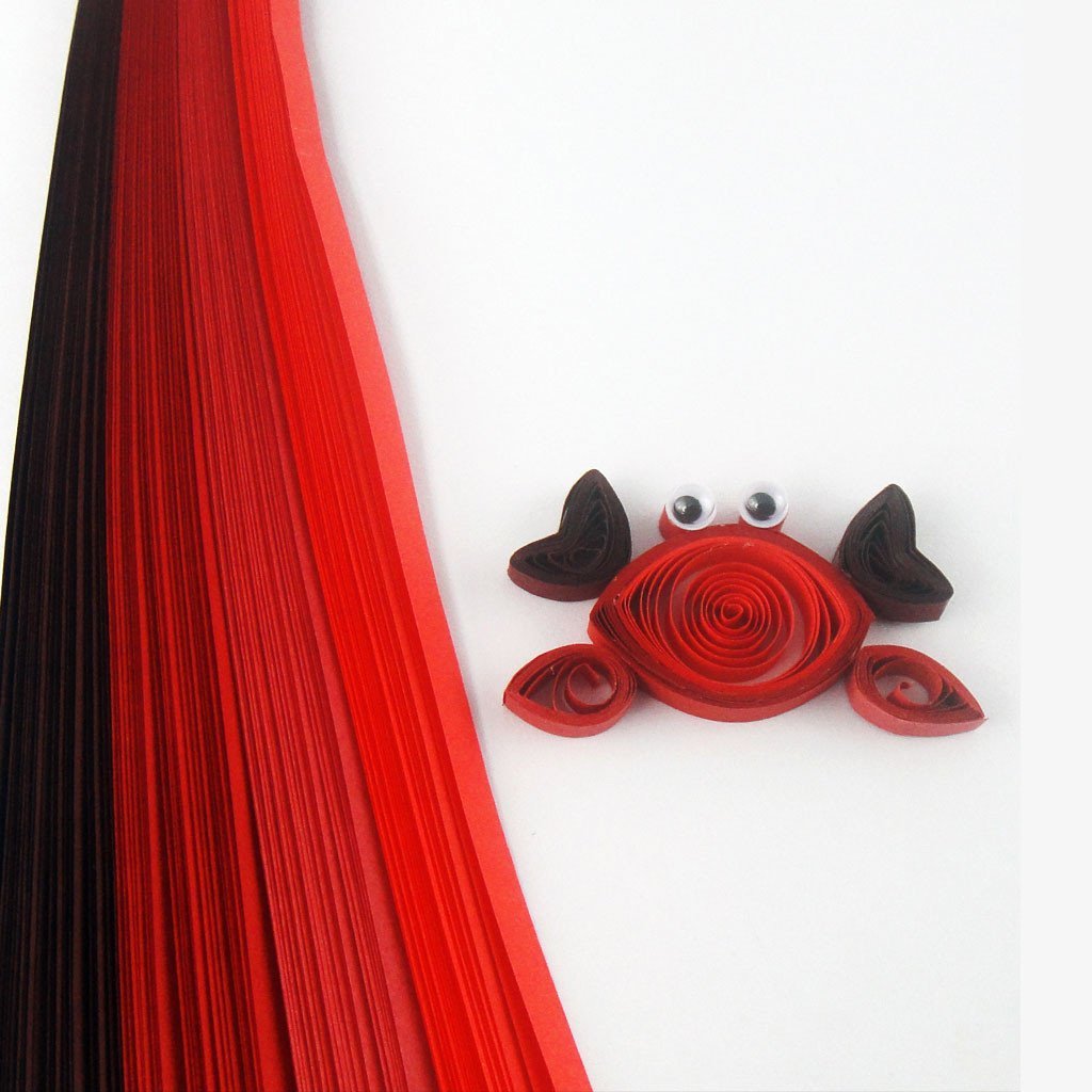Buy Quill On Tones of Red 5mm Quilling Strips Online at Low Prices in India Amazon.in