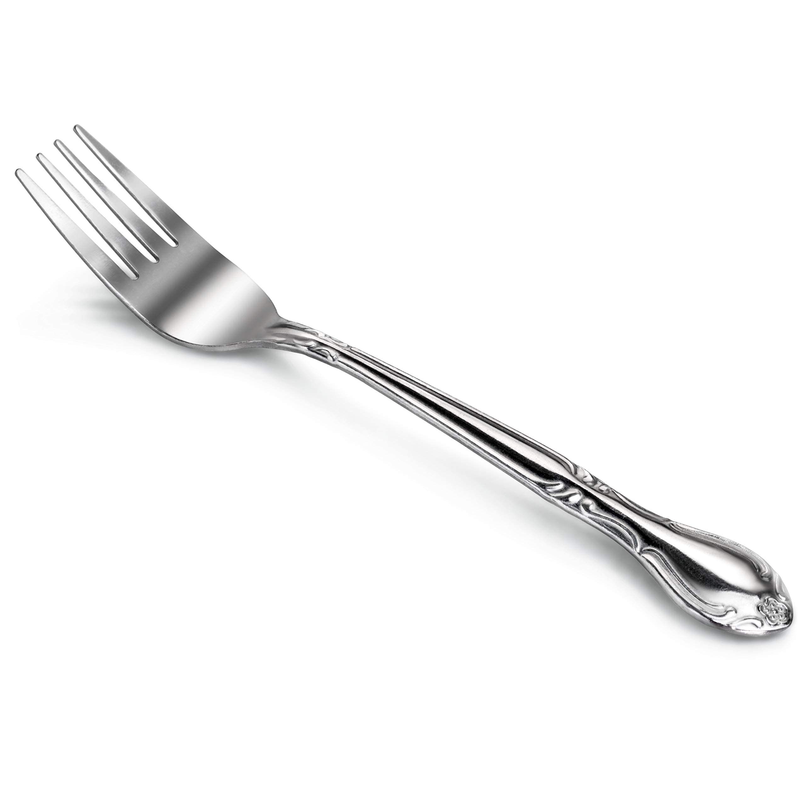 New Star Foodservice Rose Pattern 18/0 Stainless Steel Salad Fork, 6.2-Inch, Set of 12, Commercial Grade — Amazon image 2